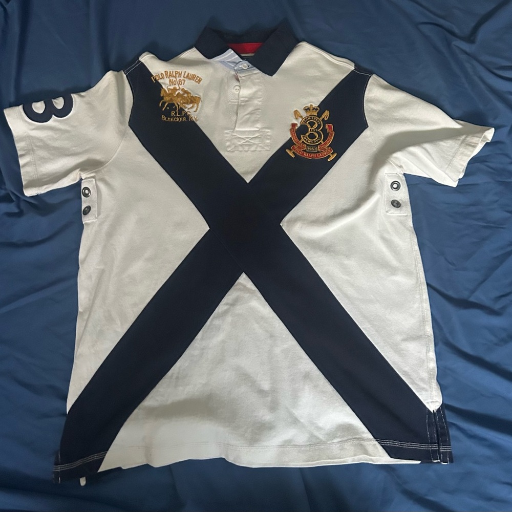 Ralph Lauren Polo Shirt with Red and Black Accents